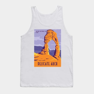 WPA Poster of Delicate Arch in Arches National Park, Moab Grand County, Utah Tank Top